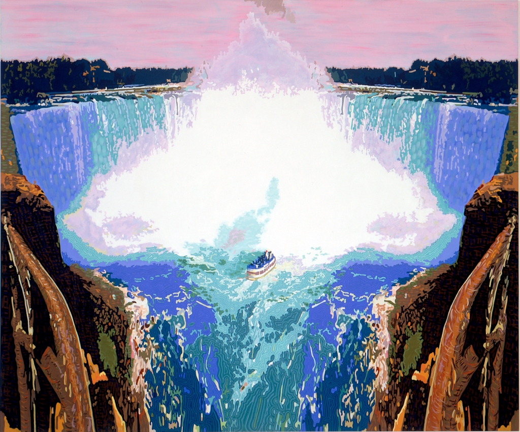 Maid of the Mist , 2005, 60 x 72 inches, Flashe on wood panel